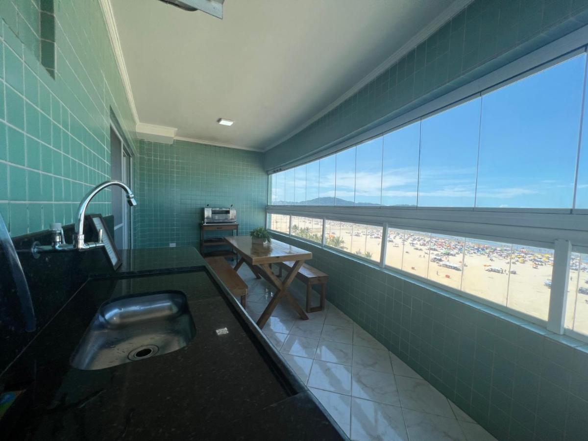 Apartamento Guilhermina De Frente Para O Mar Praia Grande  Exterior photo